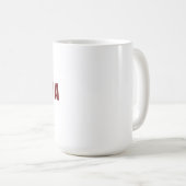 私はラトビアが大好き コーヒーマグカップ (正面右)