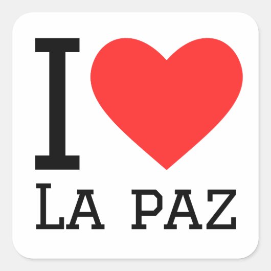 私はラパスが大好き スクエアシール (正面)