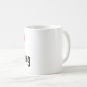 私はラブリングが大好き コーヒーマグカップ (正面右)