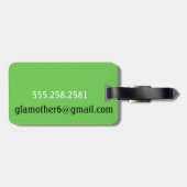 私はラベルを緑化したいと思えば退職した私巡航してもいいですです ラゲッジタグ (裏面横)