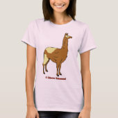 私はラマが大好き! Tシャツ (正面)