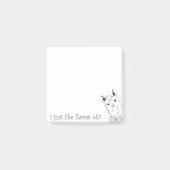 私はラマが手紙を書いたのが好きだ ポストイット (正面)