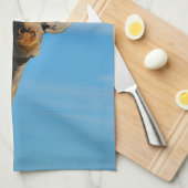 私はラマではない、私はあなたのドラマのキリンより上にいる キッチンタオル (四つ折り)