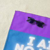 私はラマではない、私はあなたのドラマのキリンより上にいる ビーチタオル (インサイチュ)