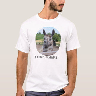 私はラマのワイシャツを愛します Tシャツ