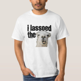 私はラマをlassoed tシャツ