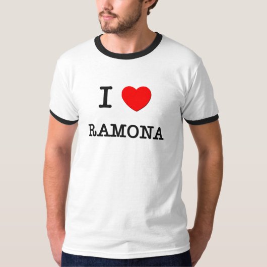 私はラモナを愛します Tシャツ (正面)