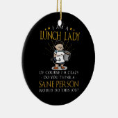 私はランチレディ熱狂する セラミックオーナメント (右)