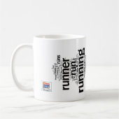 私はランナーです コーヒーマグカップ (左)