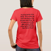 私はランナーカスタマイズだよカスタマイズ-  Tシャツ (裏面)