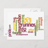 私はランナーワード ポストカード (正面/裏面)