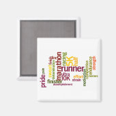 私はランナーワード マグネット (正面/裏面)