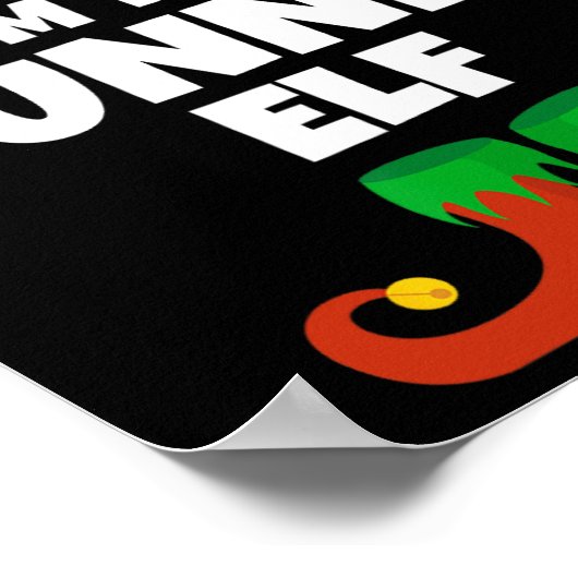 私はランナー小妖精や小人ファミリーパジャマクリスマスおもしろいR ポスター (角)