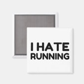 私はランニングが嫌い マグネット (正面/裏面)