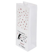 私はランニングの引用文を試しおもしろいた ワインギフトバッグ (正面アングル)