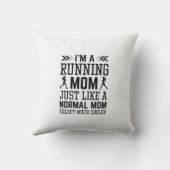私はランニングの母だ クッション (裏面)