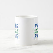 私はランニング コーヒーマグカップ (中央)