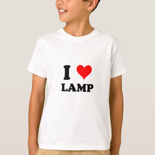 私はランプを愛します Tシャツ (正面)