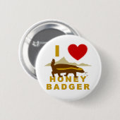 私はラーテル（ミツアナグマ） 缶バッジ (正面&裏面)