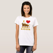 私はラーテル(ミツアナグマ) Tシャツ (正面フル)