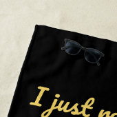 私はラーメンのレトロなアニメが大好き ビーチタオル (インサイチュ)