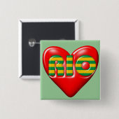 私はリオデジャネイロを愛します 缶バッジ (正面&裏面)