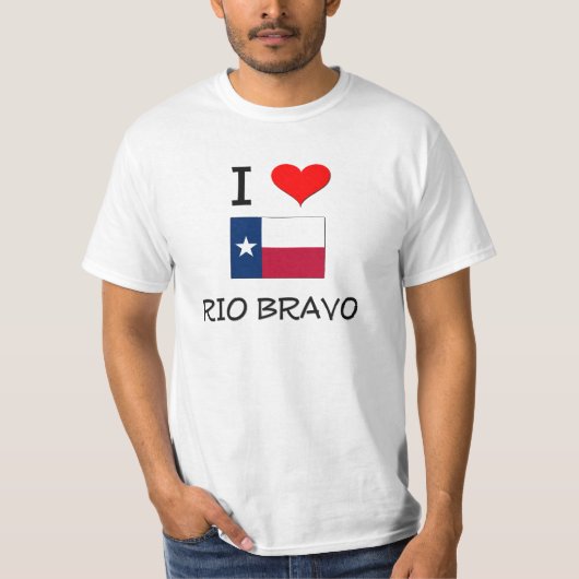 私はリオBravoテキサス州を愛します Tシャツ (正面)