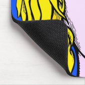 私はリキテンスタインのスタイルの漫画の芸術を生き延びます マウスパッド (コーナー)