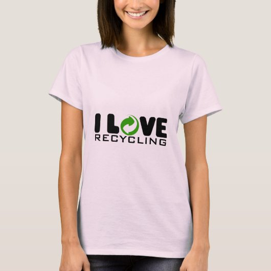 私はリサイクルが大好きだ | Tシャツ (正面)