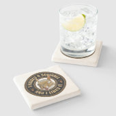 私はリスにキス – パロディおもしろい ストーンコースター (横)