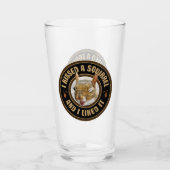 私はリスにキス – パロディおもしろい タンブラーグラス (正面)