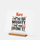 「私はリストに入っていけなそれを愛している」デザイン アクリルサイン (傾斜)