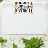 「私はリストに入っていけなそれを愛している」デザイン キッチンタオル (折り畳み)