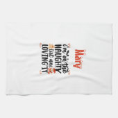 「私はリストに入っていけなそれを愛している」デザイン キッチンタオル (横)