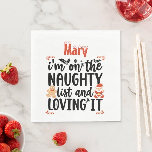 「私はリストに入っていけなそれを愛している」デザイン スタンダードランチョンナプキン (インサイチュ)