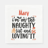 「私はリストに入っていけなそれを愛している」デザイン スタンダードランチョンナプキン (正面)