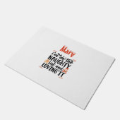 「私はリストに入っていけなそれを愛している」デザイン ドアマット (アングル)