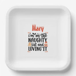 「私はリストに入っていけなそれを愛している」デザイン ペーパープレート