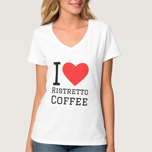 私はリストレットコーヒーが大好き Tシャツ (正面)
