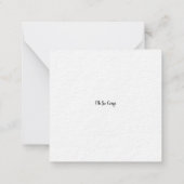 "私はリスト食べにしいけなた"コーギ犬のクリスマス ノートカード (裏面)