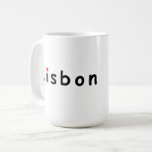 私はリスボンが大好き コーヒーマグカップ (正面左)