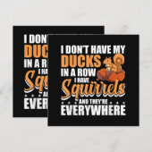 私はリスSqを持っているアヒルを列に持っていない セーブザデート (正面/裏面)