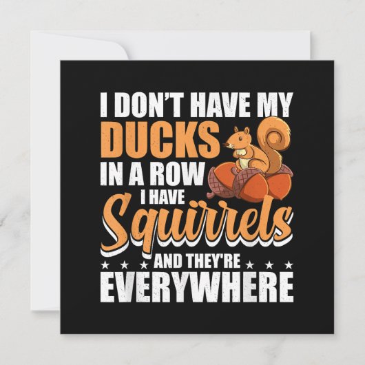 私はリスSqを持っているアヒルを列に持っていない セーブザデート (正面)