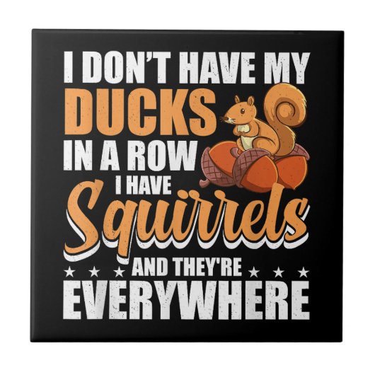 私はリスSqを持っているアヒルを列に持っていない タイル (正面)