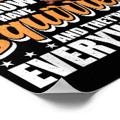 私はリスSqを持っているアヒルを列に持っていない ポスター (角)