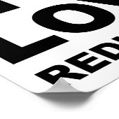 私はリダンダンシーポスタおもしろいーが大好き ポスター (角)