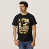 私はリッターです。疲れたって止めたりしない Tシャツ (正面フル)