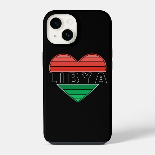 私はリビアが好き、リビアの心 iPhoneケース (裏面)