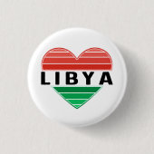 私はリビア、リビアのハートを愛する 缶バッジ (正面)