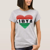 私はリビア、リビアのハートを愛する Tシャツ (正面)